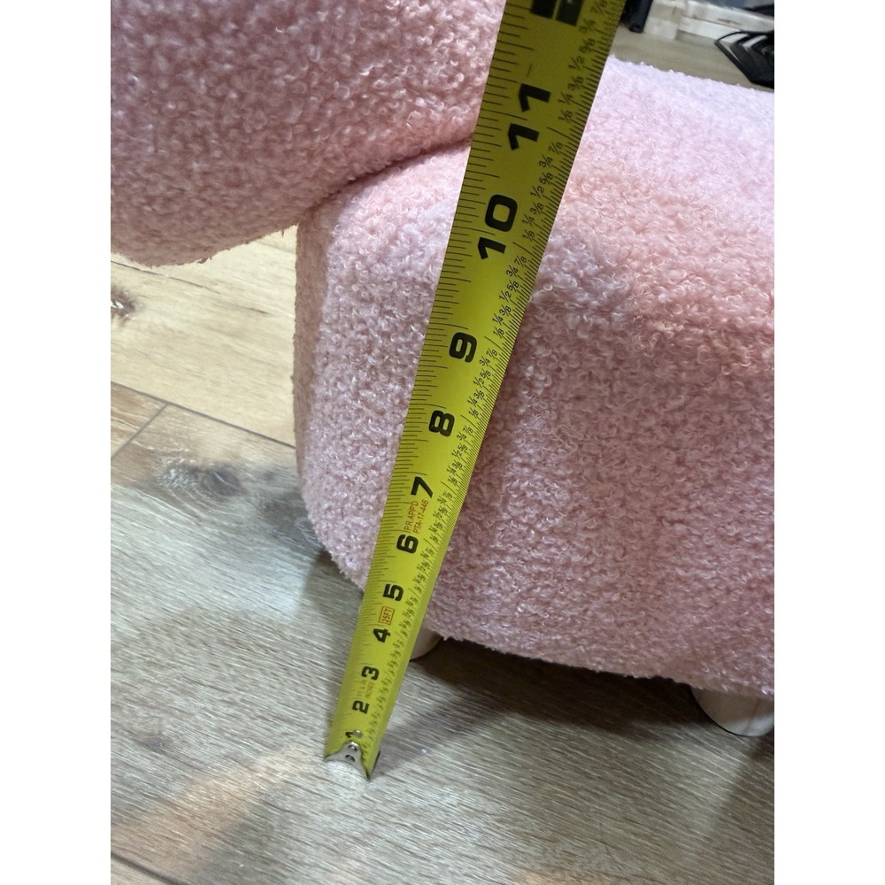 Pink Unicorn Kids Stool Ottoman Plush Animal Seat Nursery Decor Footstool Toy - Picture 10 of 10